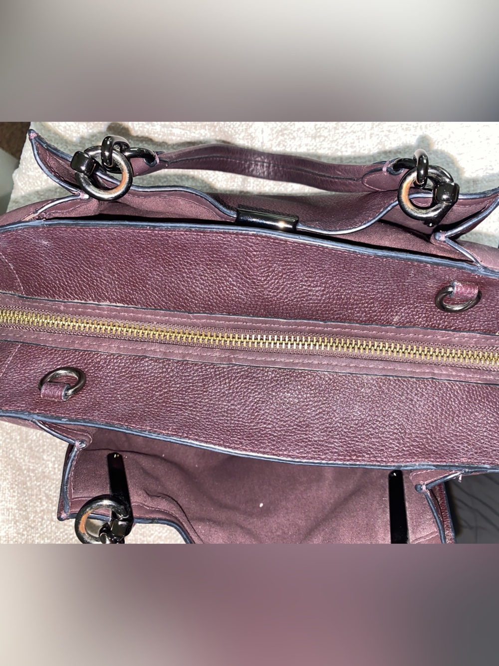 Authentic Coach Dreamer Satchel in Oxblood Burgundy Luxury - Picture 8 of 16